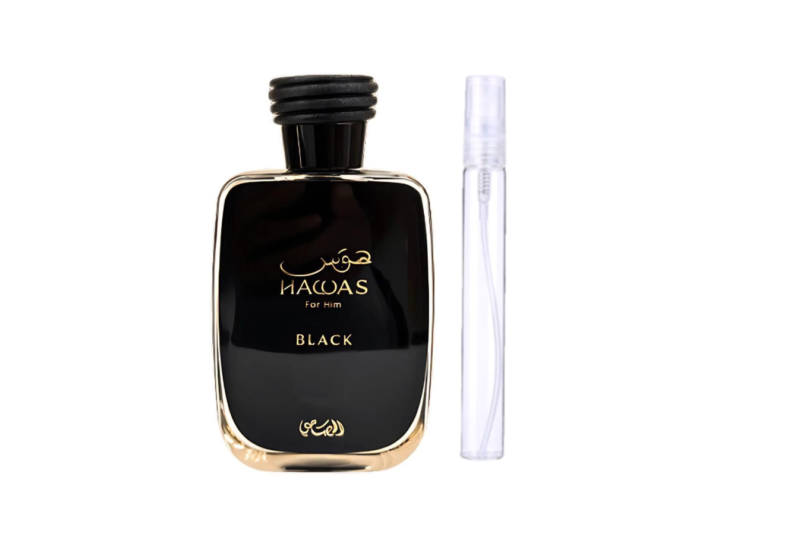 RASASI - "Decant Hawas Black" EDP Hombre 5 ml